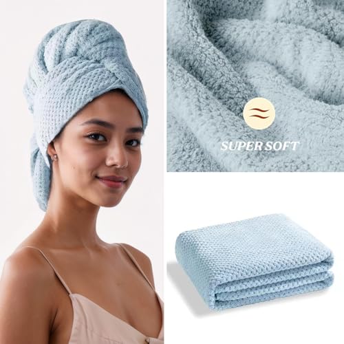 LiliGloris 3PC Personal Care Set - Hair Drying Towel Headband Facial Mask 1