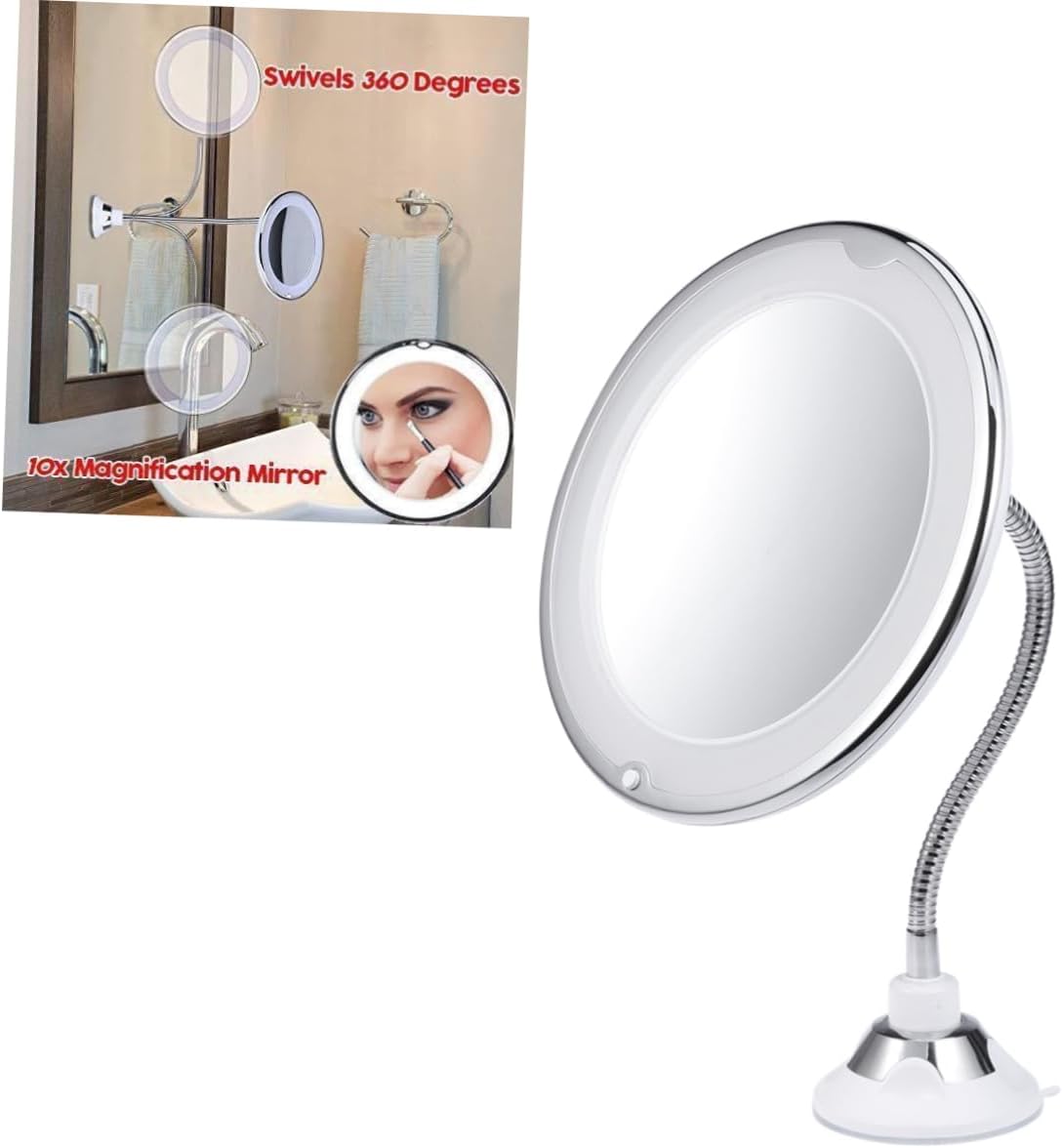 Angoily 10x Magnification LED Mirror for Makeup and Vanity