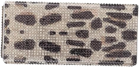 BESTYASH Glitter Eyelash Storage Box with Leopard Print