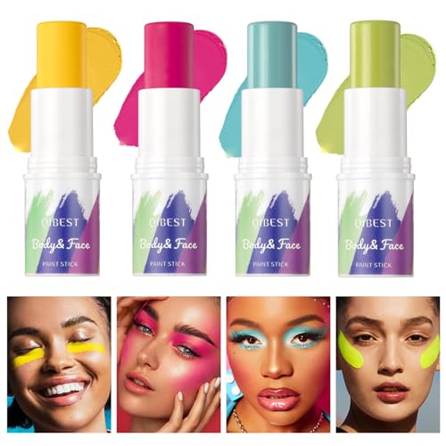 Jolilab 8-Color Body Face Paint Stick Set