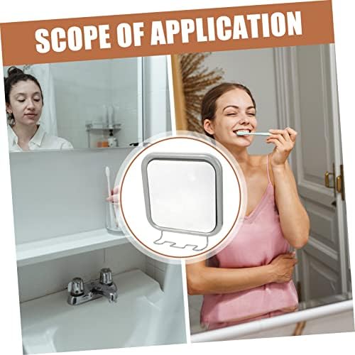 Fogless Shower Mirror with Suction Cups and Hook 1