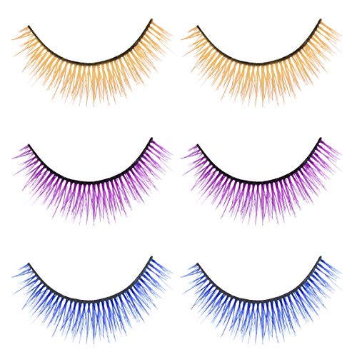 SOLUSTRE 3D False Eyelashes Reusable Costume Eyelash Set