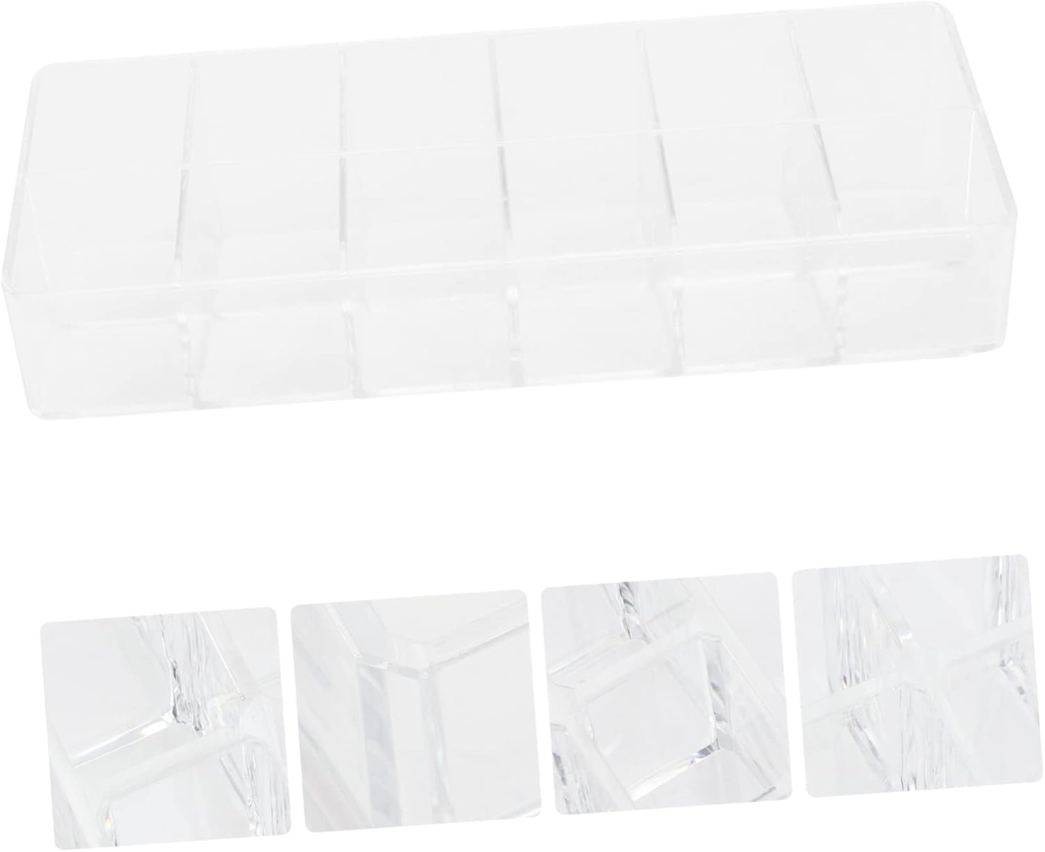 WOONEKY Lipstick Storage Box Organizer