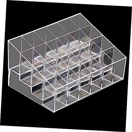 Slot Clear Acrylic Lipstick Organizer for Cosmetics Display