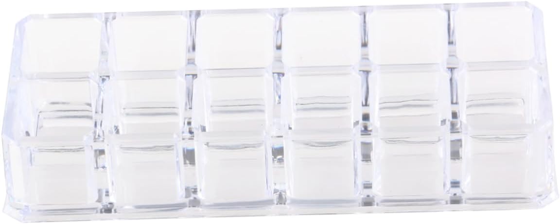 HONMEET Acrylic Lipstick Display Rack 12 Slot Organizer