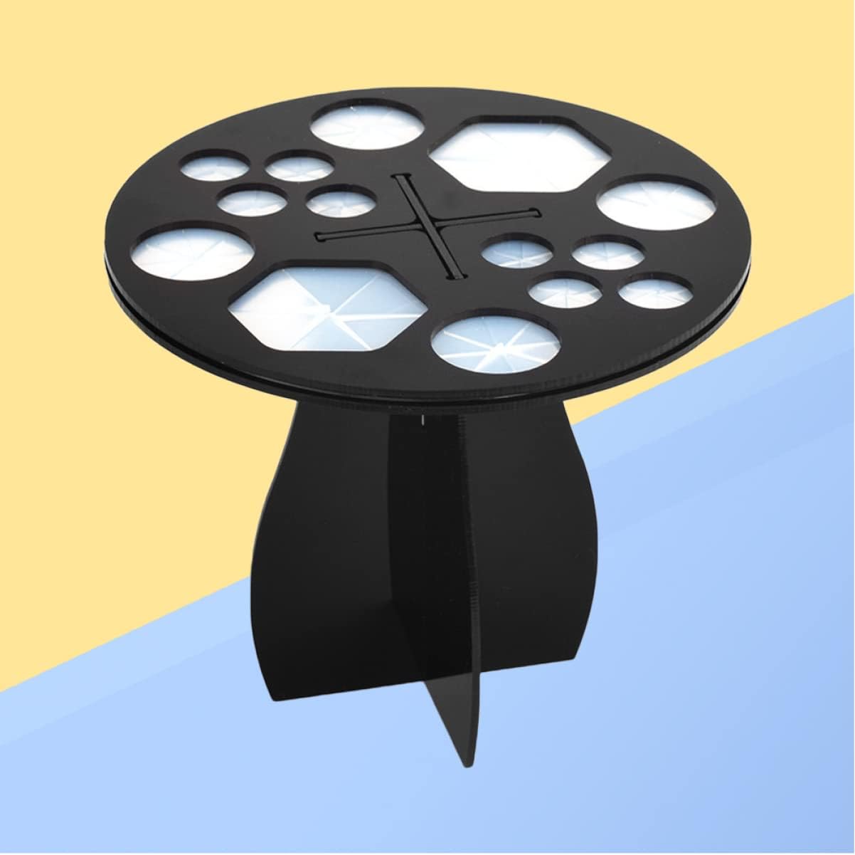 Ipetboom 1Pc Black Makeup Brush Drying Rack 1