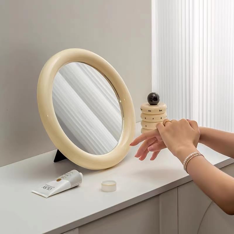 Gugululu 118-Inch Round Desk Mirror with Bracket