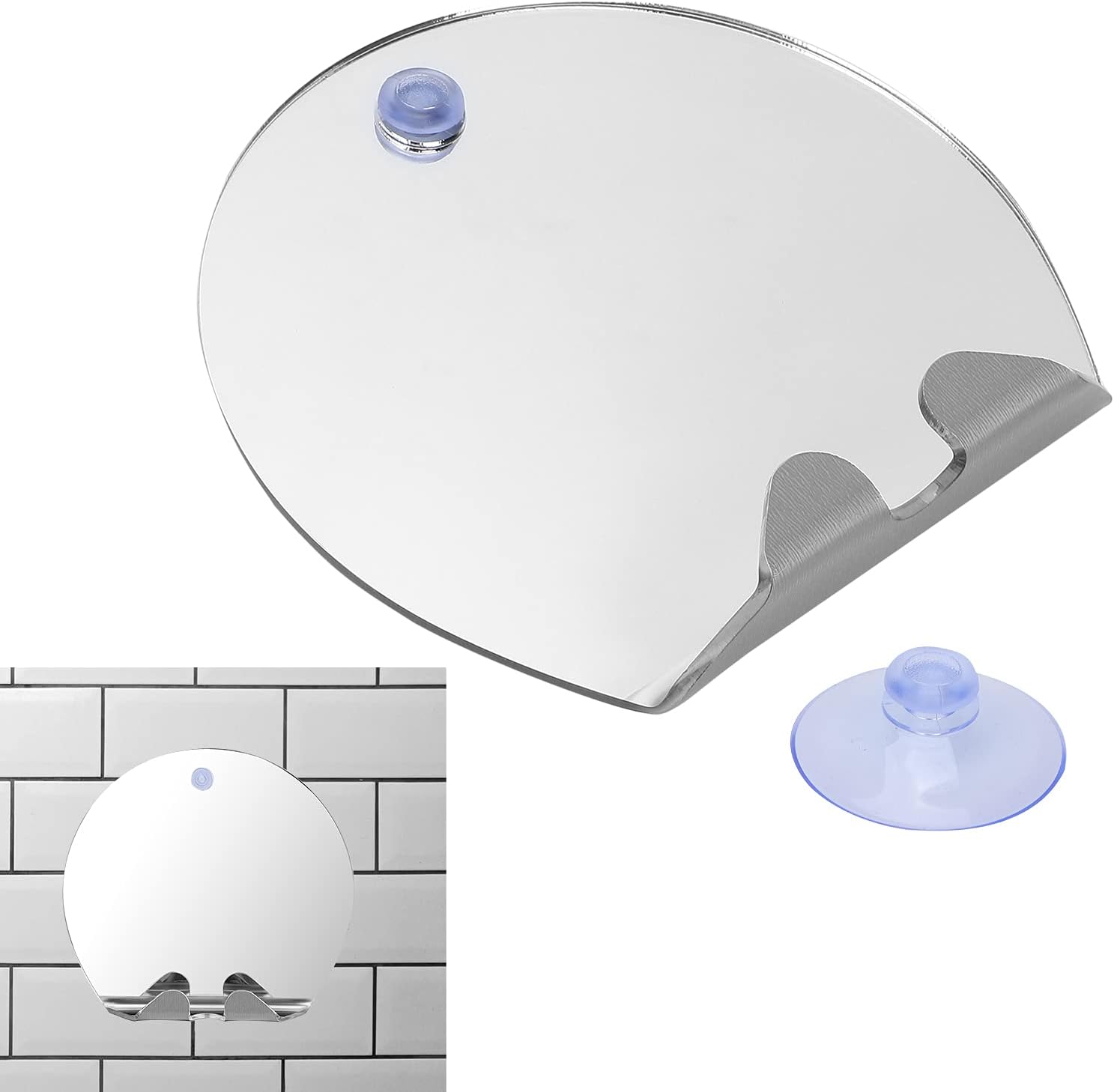 Zyyini Fogless Shaving Mirror with Wall Hook