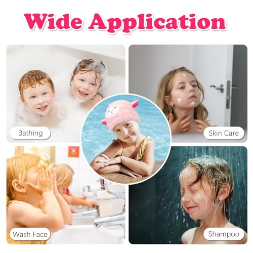 Unaone 2 PCS Microfiber Hair Drying Towel for Kids Girls
