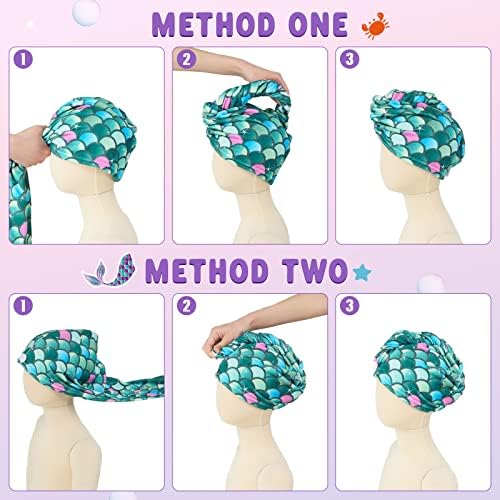 WAWSAM 2 Pack Unicorn Hair Drying Towels for Kids