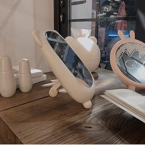 APLUSH Portable Folding Makeup Mirror with Wall Mount