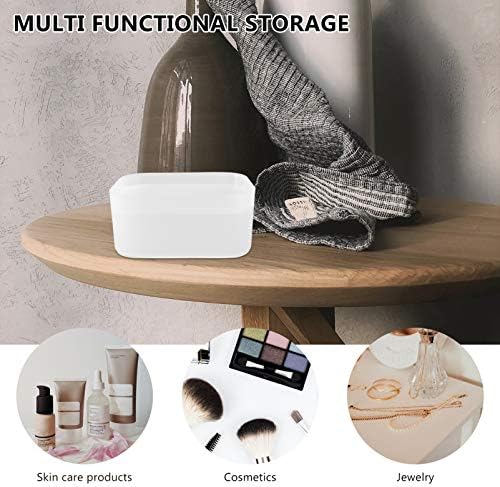 Mikinona 1Pc Transparent Cosmetic Storage Box Desktop Makeup Organizer