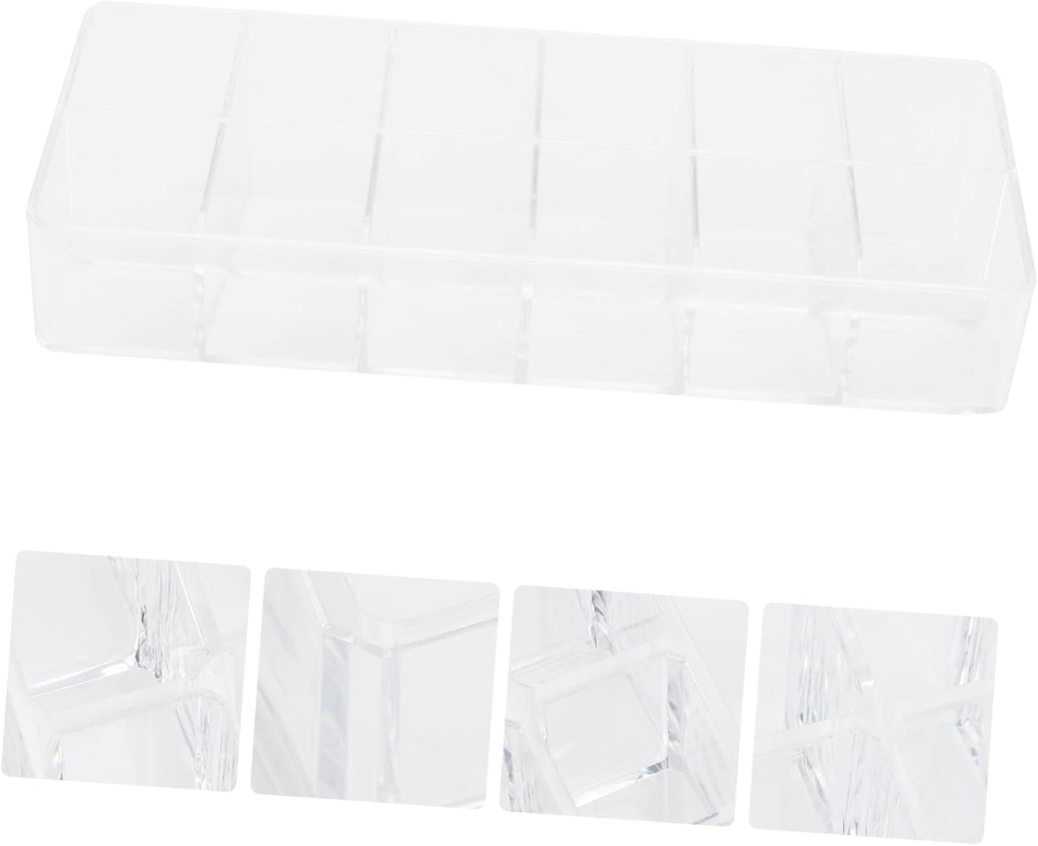 PartyKindom Clear Lip Gloss Storage Case with Slots 1