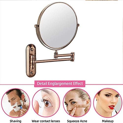 DEIHGE 8 Inch Wall Vanity Mirror 3X Magnification