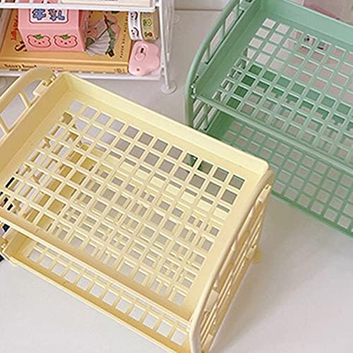 Double-layered Makeup Organizer with Mirror and Storage Compartment