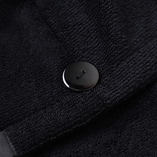 COGANA 2 Pack Microfiber Hair Towels with Button