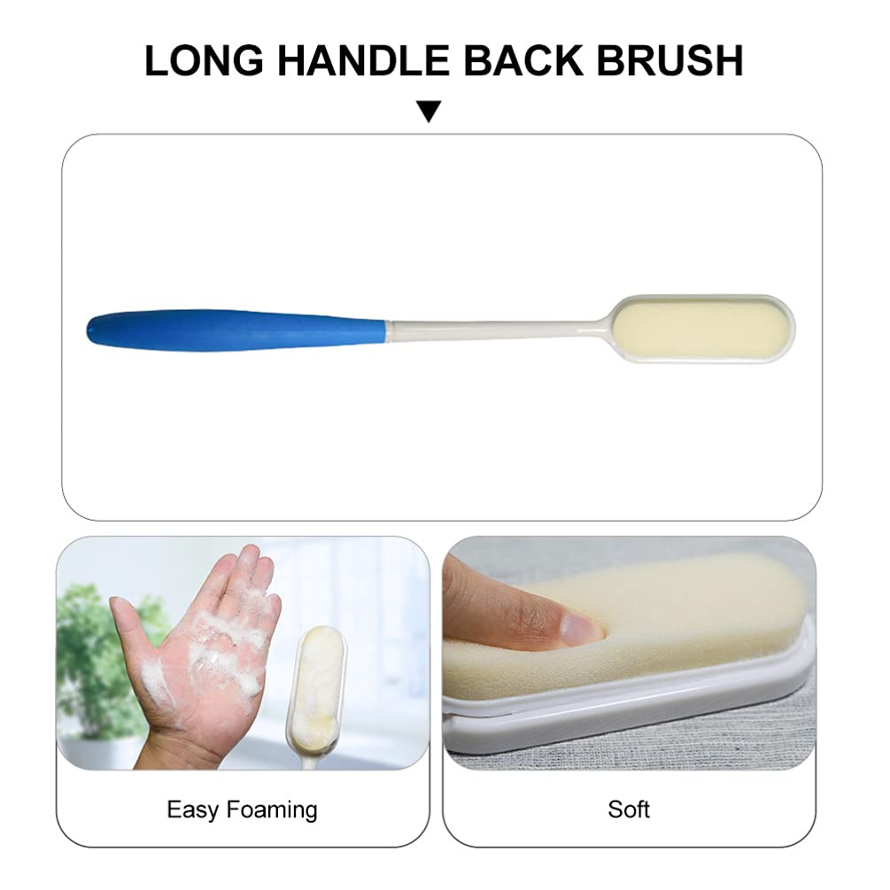 Healifty Multi-Use Bath Sponge Scrubber Handle