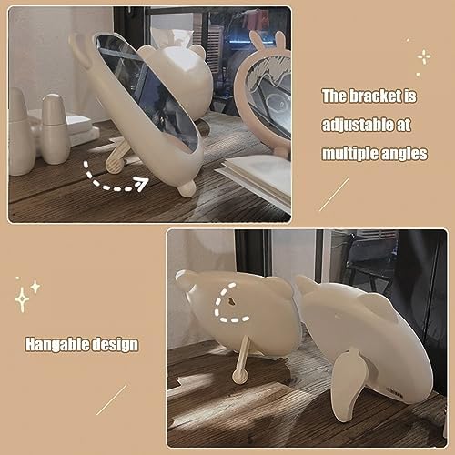 APLUSH Portable Folding Makeup Mirror with Wall Mount