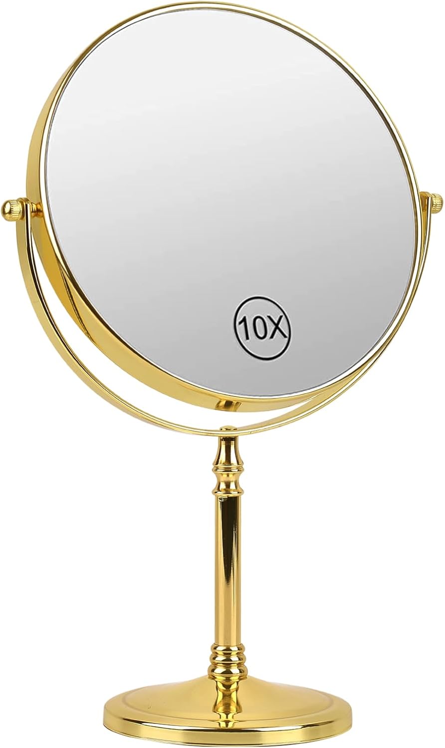 Ohotecy 8 Inch 1X10X Double-Sided Swivel Makeup Mirror Chrome Finish