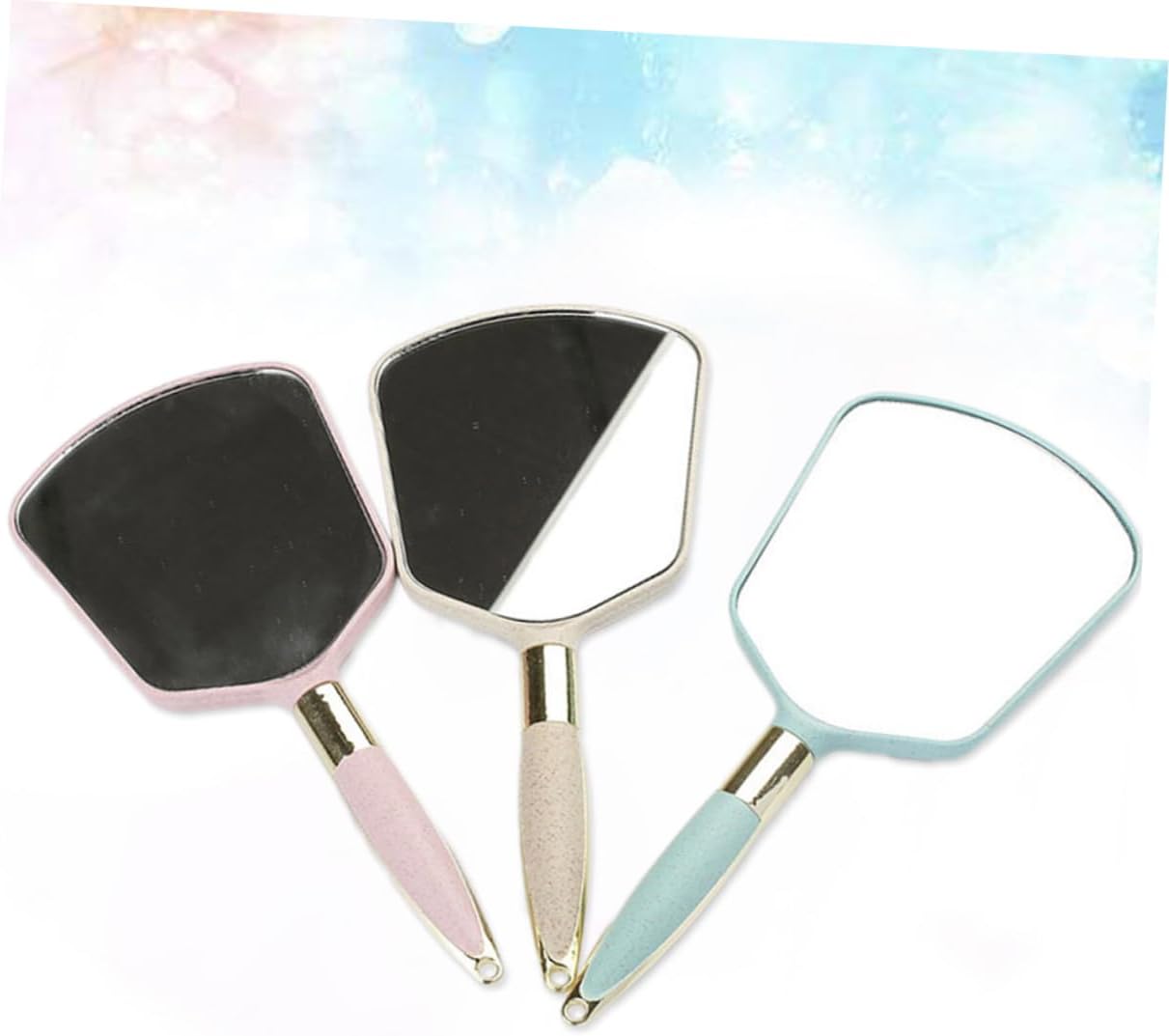 OATIPHO Handheld Mirror with Handle for Vanity Makeup