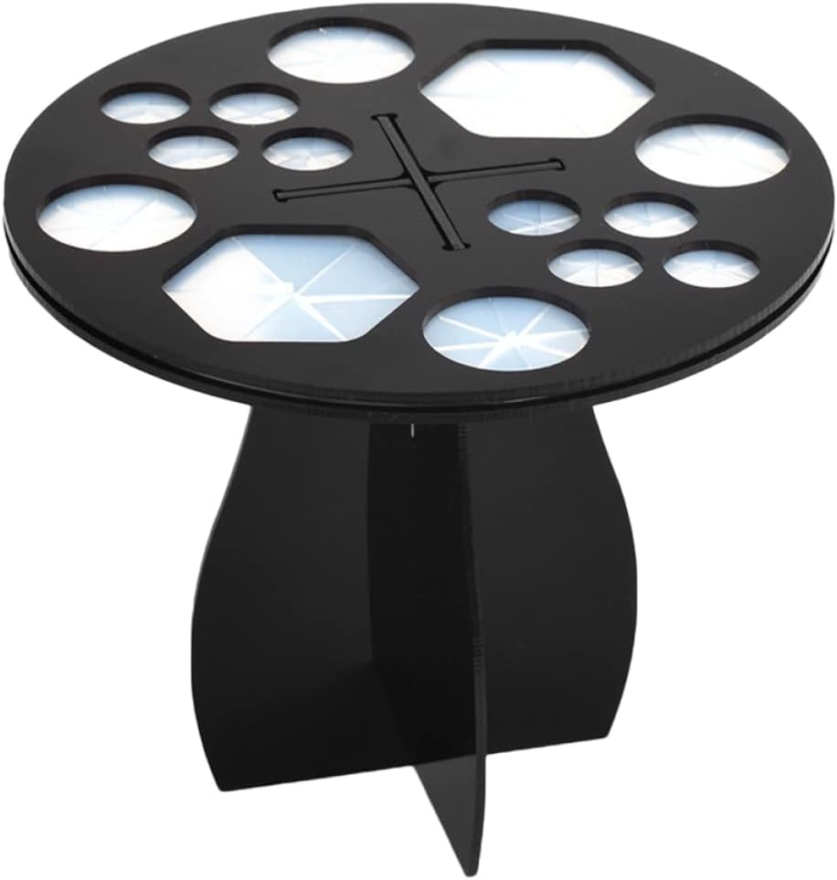 Ipetboom 1Pc Black Makeup Brush Drying Rack 1