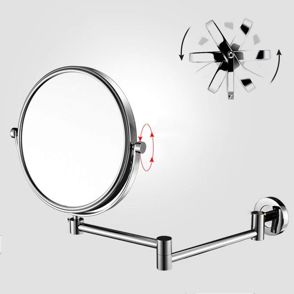 DEIHGE 8-Inch Wall Mounted Makeup Mirror with Magnification