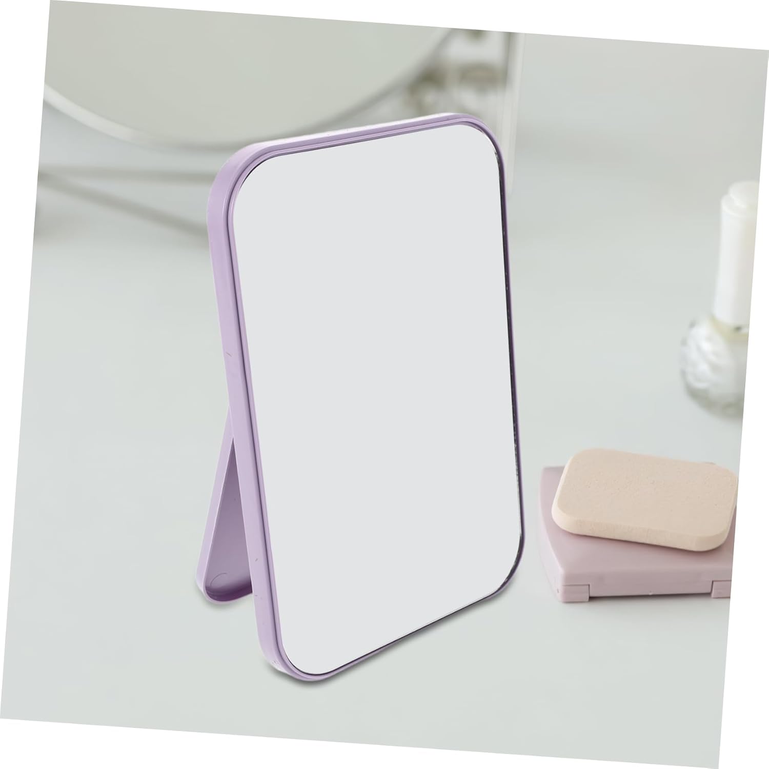 2pcs Portable Makeup Mirror Minimalist Nordic Design