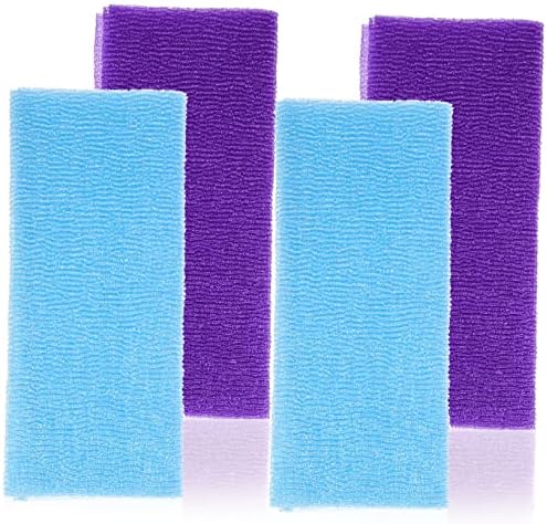 4Pcs Exfoliating Bath Towels for Dead Skin Removal