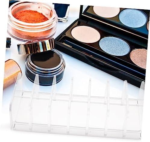 ELAYARD Makeup Holder Transparent Divided Organizer for Eyeshadow and Blusher Storage