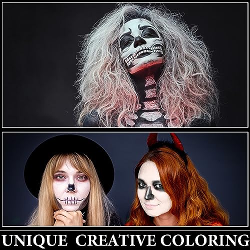 Halloween Face Paint Kit Black White Body Paint SFX Makeup