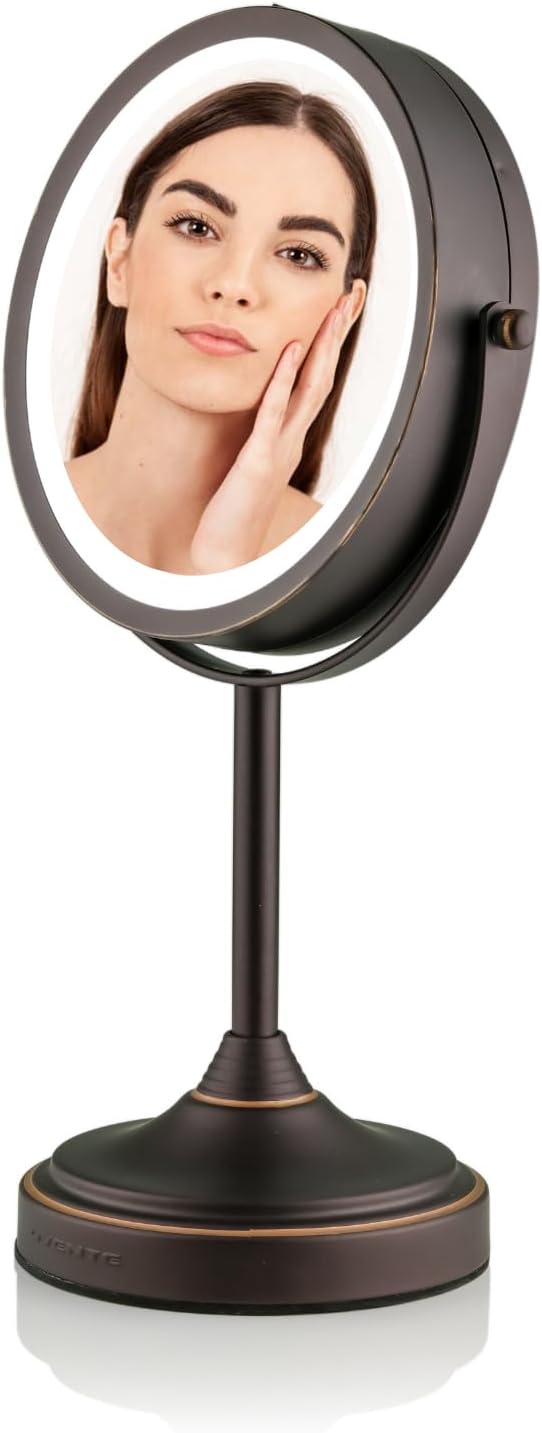 OVENTE 7 Magnified Lighted Makeup Mirror