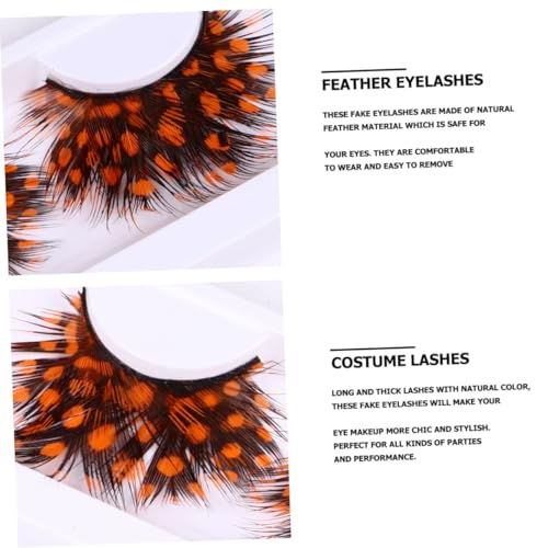 Mikinona Exaggerated False Lashes 2 Pairs Halloween Costume Lashes