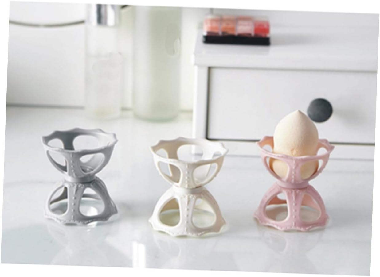 3pcs Powder Puff Stand Holder Portable Storage Rack