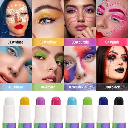 Dark Blue Body Paint Stick Non-Toxic Waterproof
