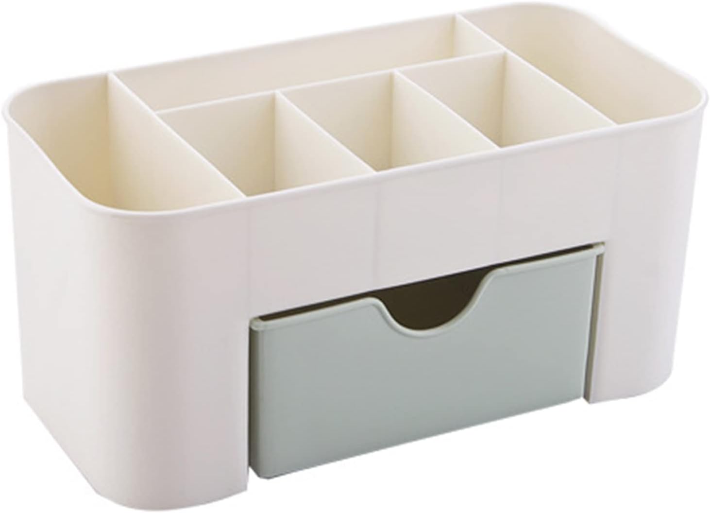 Marooma 6 Compartment Makeup Organizer with Drawer Green