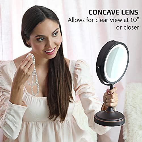 OVENTE 7 Magnified Lighted Makeup Mirror