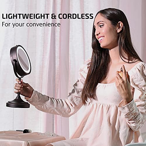 OVENTE 7 Magnified Lighted Makeup Mirror