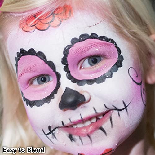 Go Ho 3-in-1 Clown Face Paint Set for Halloween