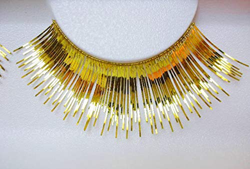Elegant Lashes C748 Gold Tinsel Foil False Lashes