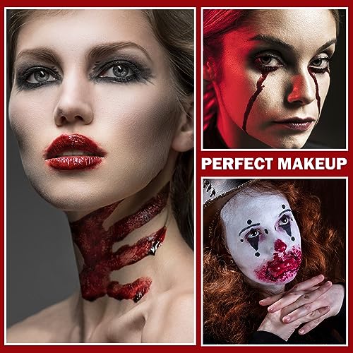 CAHIUYOA Fake Blood Cream for Halloween Costume Makeup
