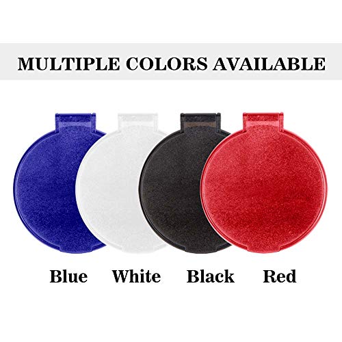 Compact Round Makeup Mirror Set of 3 26 x 237 Red