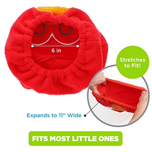Ginsey Sesame Street Elmo Hair Drying Towel Cap Red