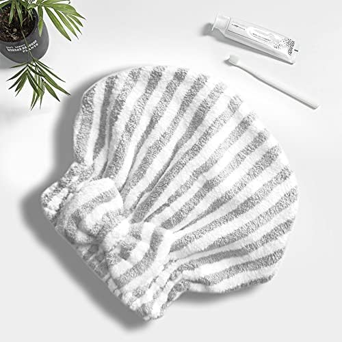 SportMore Microfiber Hair Towel Cap Set of 2