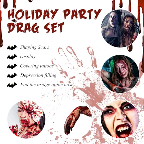 SOMGKIN Face Body Paint Set Halloween Cosplay SFX Makeup