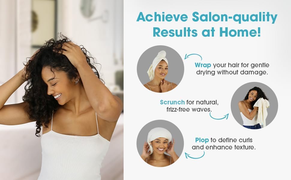 Hair RePear Anti Frizz Cotton Hair Wrap Towel