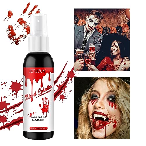 Valleylux Halloween Blood Splatter Washable Fake Blood Spray 60ml