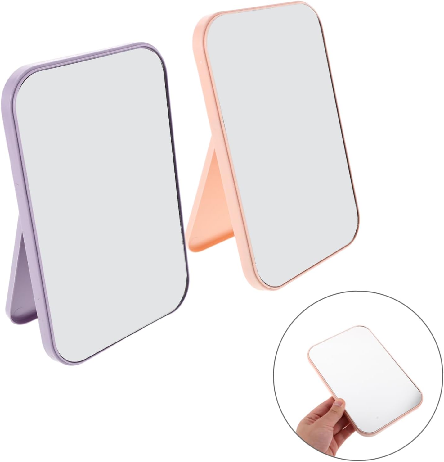 2Pcs FOMIYES Travel Vanity Mirror Dual Use