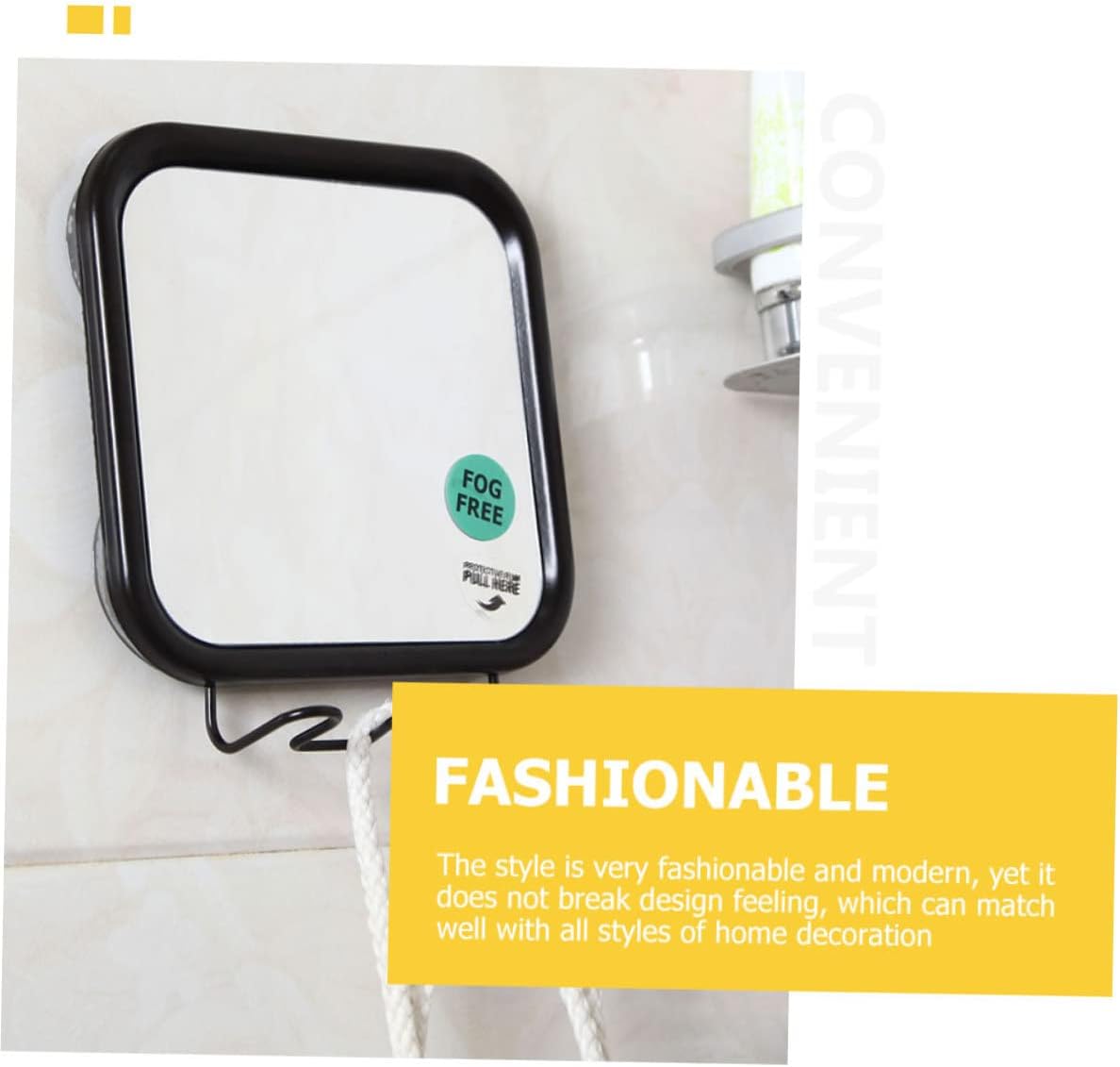 DOITOOL Makeup Mirror with Hook and Fogless Design