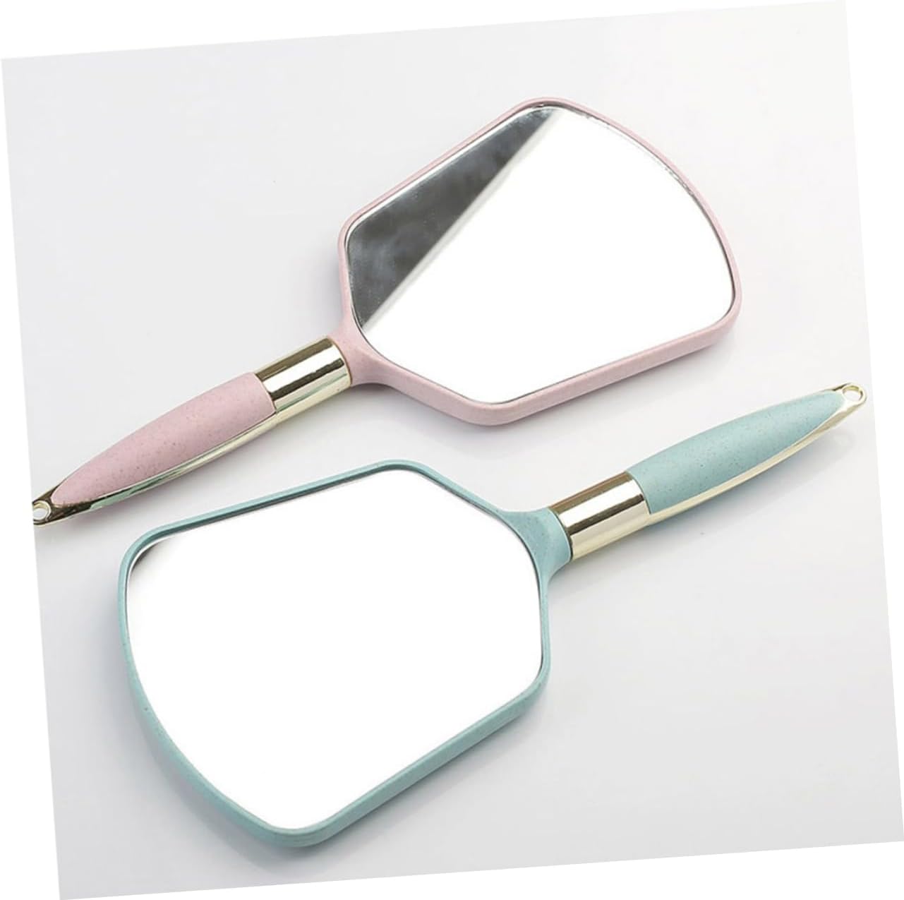 VALICLUD Handheld Mirror with Ergonomic Handle for Travel and Salon Use