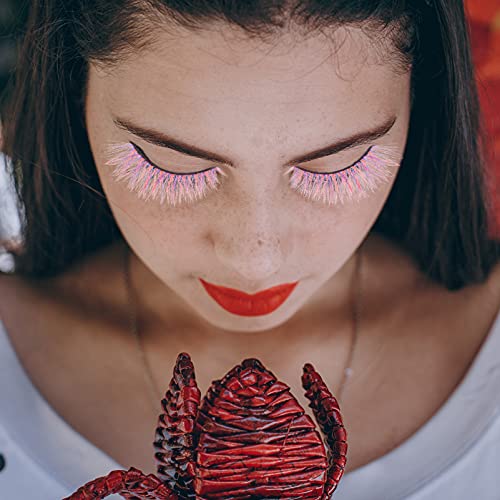 Beaupretty 3D Pink False Lashes 10PCS Set